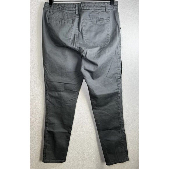 Wit and Wisdom Cargo Pants Women 8 Green Stretch Utility Pocket Chino Ankle Pant - Picture 6 of 16